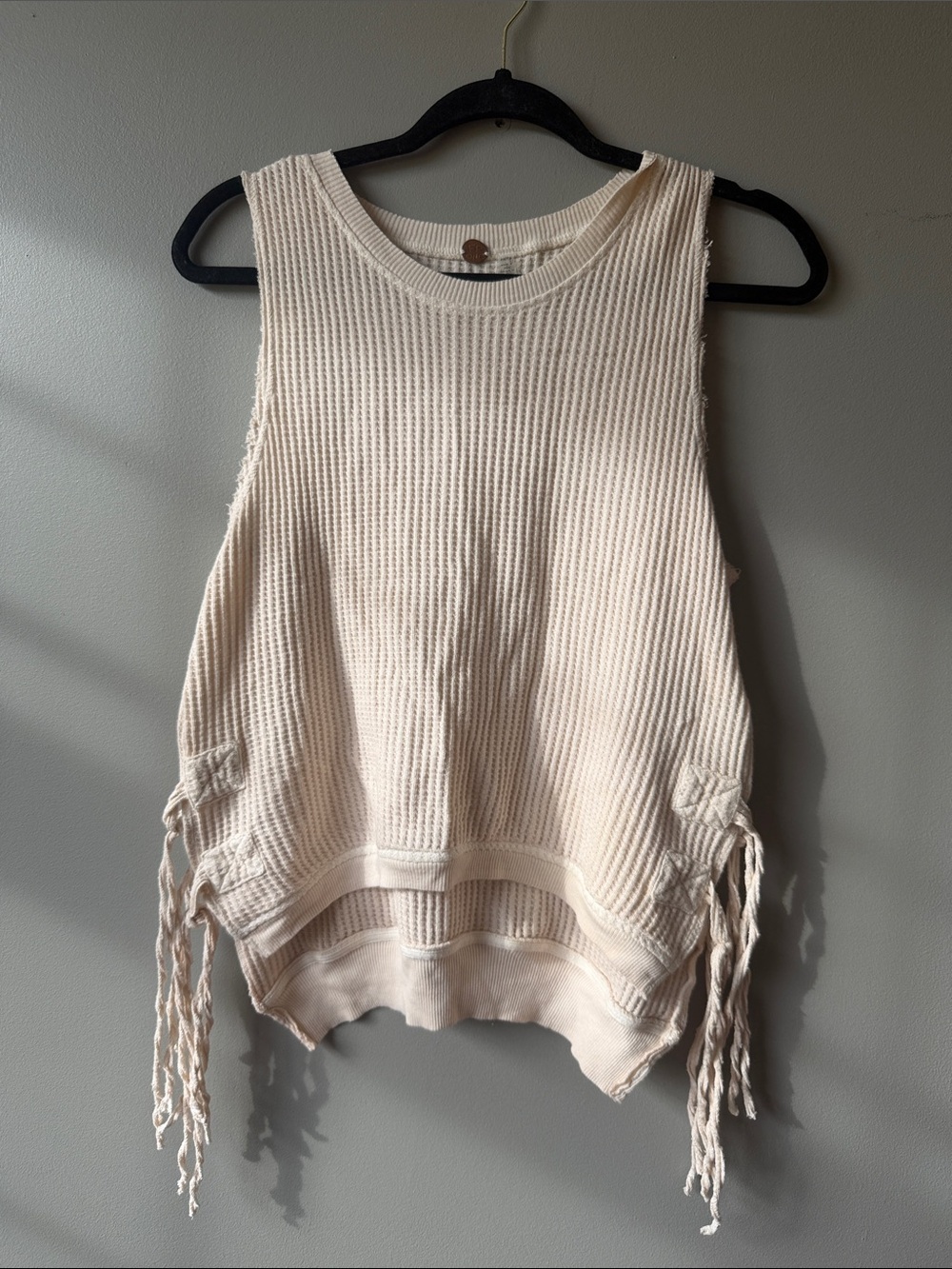 New with Tags Free People Waffle Knit Tank